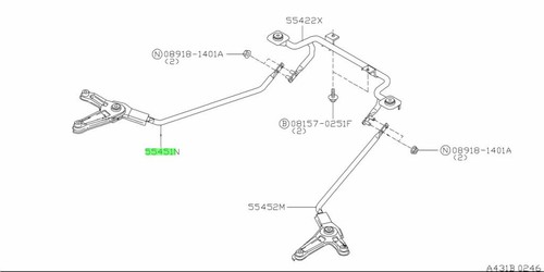 Stay assembly rear suspension - rear,