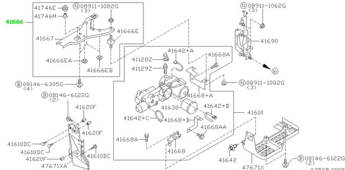 Bracket actuator for nissan - bracket,,