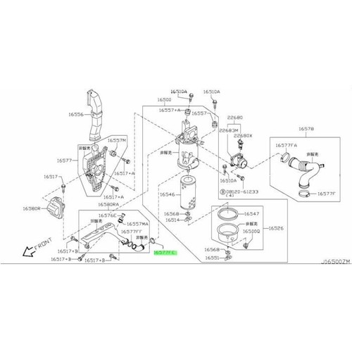 Genuine nissan hose clamp for - hose,