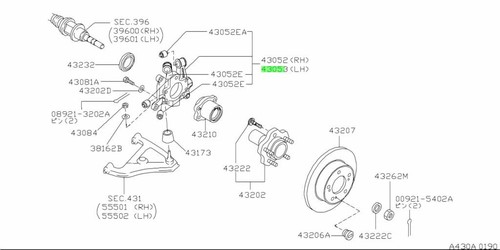 Housing rear axle - rear, for