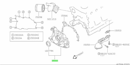 Oil pump assembly for nissan - oil,