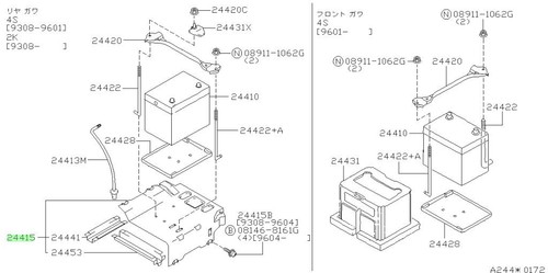 Bracket battery for - bracket,, for: