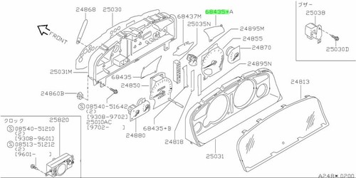 Lens warning lamp for - lamp, nissan