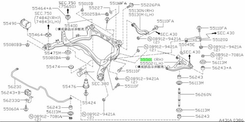 Arm assembly rear suspension - assembly,,