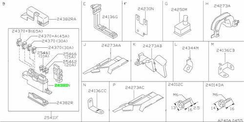 Housing fusible link holder - fusible,