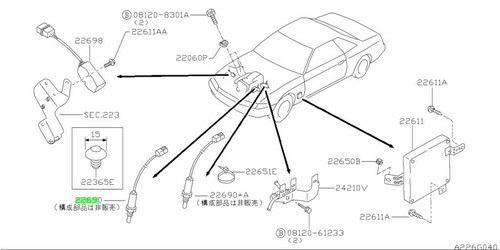 Sensor assembly for - assembly,, o2