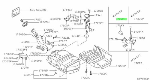 Hose fuel tank - tank, for